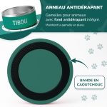 Gamelle personnalisée - Modèle gravée - Vert - KDO MAGIC - animaux de compagnie