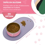 Petite Gamelle personnalisée - Modèle gravée - rose - KDO MAGIC - animaux de compagnie