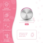 Petite Gamelle personnalisée - Modèle gravée - rose - KDO MAGIC - animaux de compagnie