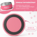 Petite Gamelle personnalisée - Modèle gravée - rose - KDO MAGIC - animaux de compagnie