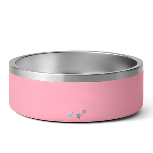 Petite Gamelle personnalisée - Modèle gravée - rose - KDO MAGIC - animaux de compagnie