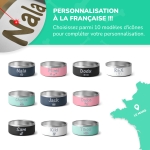 Petite Gamelle personnalisée - Modèle gravée - turquoise - KDO MAGIC - animaux de compagnie