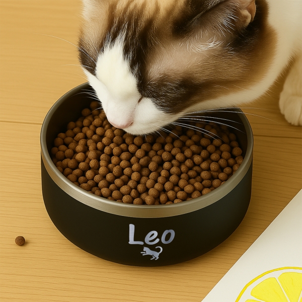 Petite Gamelle personnalisée - Modèle gravée - noir - KDO MAGIC - animaux de compagnie
