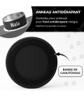 Petite Gamelle personnalisée - Modèle gravée - noir - KDO MAGIC - animaux de compagnie