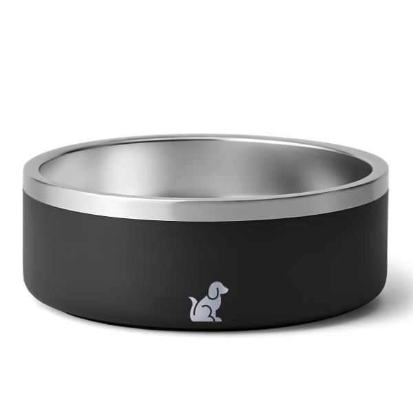 Petite Gamelle personnalisée - Modèle gravée - noir - KDO MAGIC - animaux de compagnie