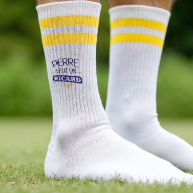 Chaussettes personnalisées ricard