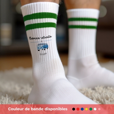 Chaussettes personnalisées retraite