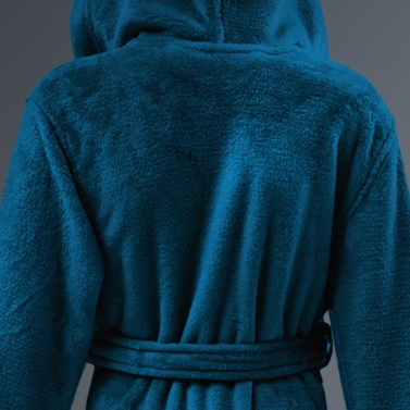 Peignoir de chambre enfant bleu personnalisé