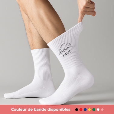 Chaussettes personnalisées Montagne