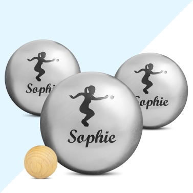 Boule de pétanque personnalisée - Modèle Joueuse