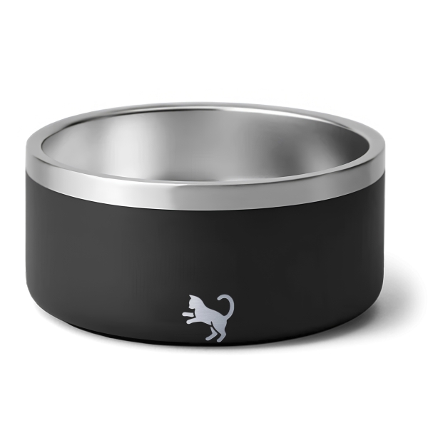 Gamelle personnalisée - Modèle gravée - Noir - KDO MAGIC - animaux de compagnie