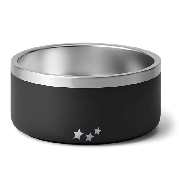 Gamelle personnalisée - Modèle gravée - Noir - KDO MAGIC - animaux de compagnie