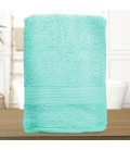 Serviette de bain bleu ciel personnalisée - 450gr/m²
