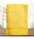 Serviette de bain jaune personnalisée - 450gr/m²