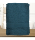 Serviette de bain bleu nuit personnalisée - 450gr/m²