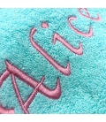 Serviette de bain bleu ciel personnalisée - 450gr/m²