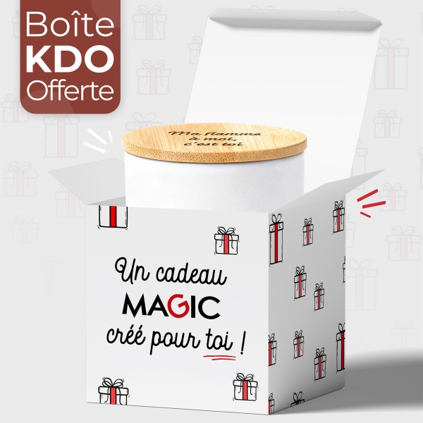 Grande Bougie modèle Texte personnalisée