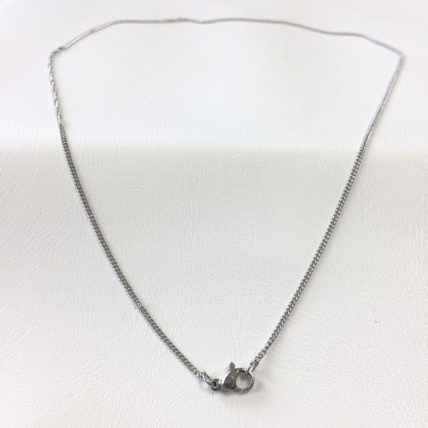 Collier grande plaque avec texte personnalisé