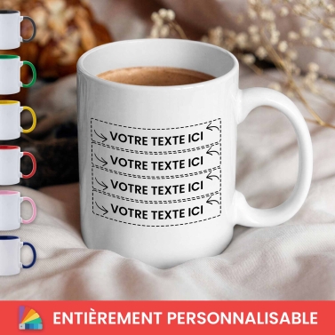 Tasse à personnaliser avec texte libre