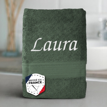 Serviette Eucalyptus luxe personnalisée - 550gr/m²