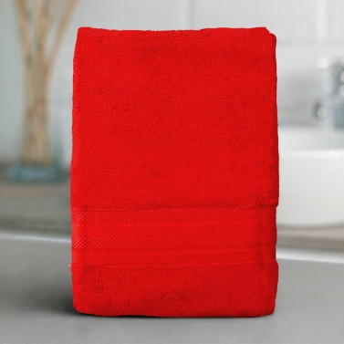 Serviette rubis luxe personnalisée - 550gr/m²