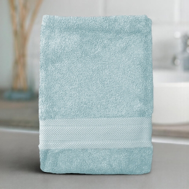 Serviette Bleu Arctic luxe personnalisée - 550gr/m²