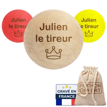 Cochonnet personnalisable - Modèle Couronne