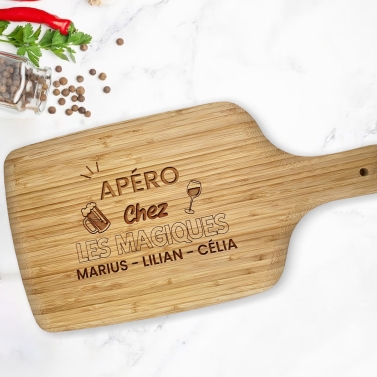 Planche à découper personnalisable – Modèle Famille