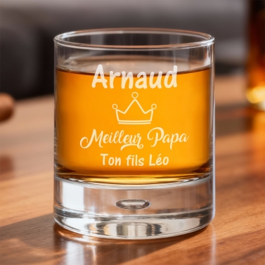 Verre à whisky modèle Fête des pères