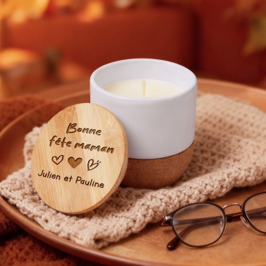 Grande Bougie modèle Fête des mères personnalisée