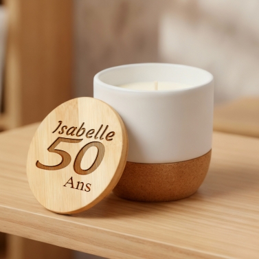 Grande Bougie modèle Anniversaire personnalisée
