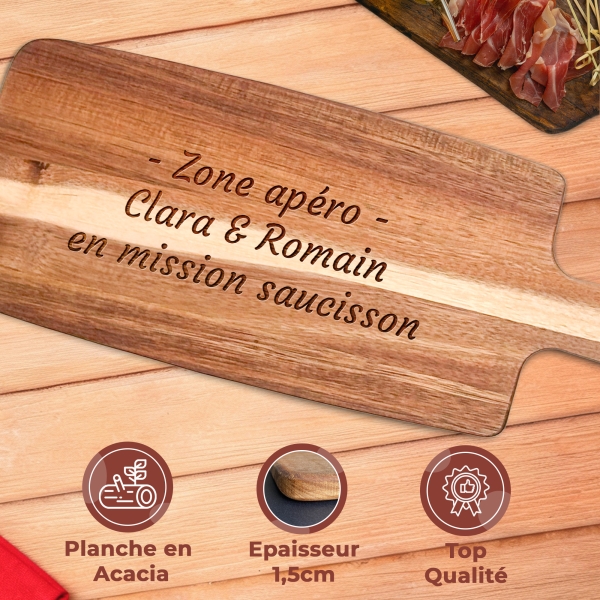 Planche apéro personnalisable avec votre texte