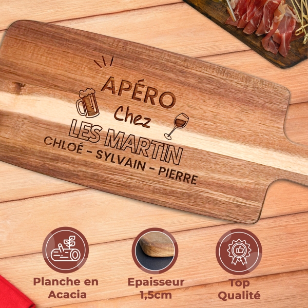 Planche apéro personnalisable avec votre texte