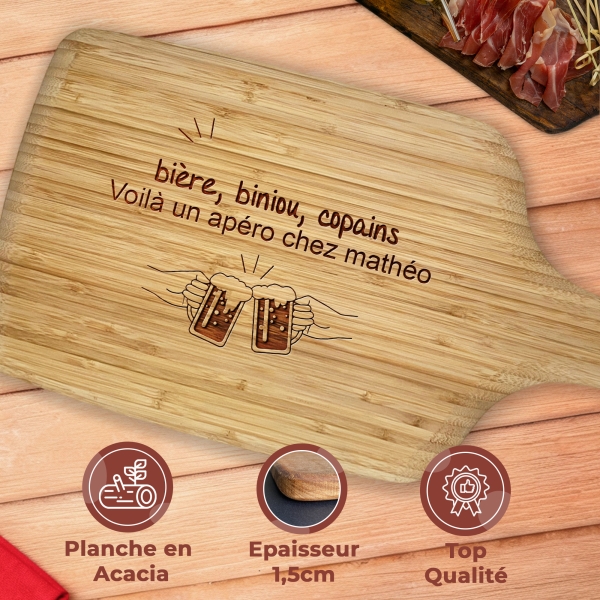 Planche apéritive personnalisée – Modèle Apéro