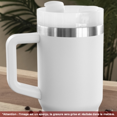 Tasse thermos avec poignée personnalisable avec votre logo