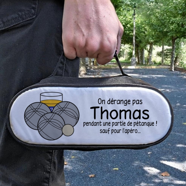 Sacoche pour pétanque personnalisée - Le roi de la pétanque