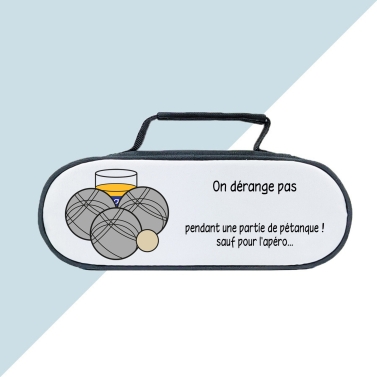 Sacoche pour pétanque personnalisée - Le roi de la pétanque