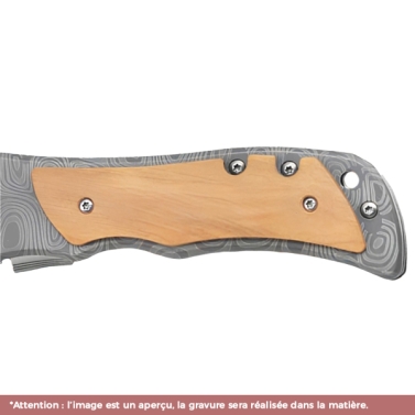 Couteau gravé personnalisé survie avec votre logo