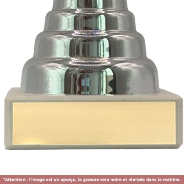 Trophée foot personnalisable avec votre logo