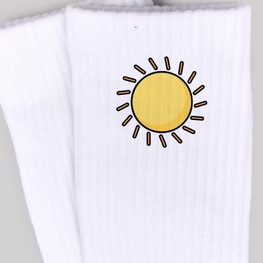 Chaussettes personnalisées texte et icone