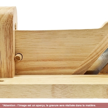 Guillotine à saucisson gravée avec votre logo