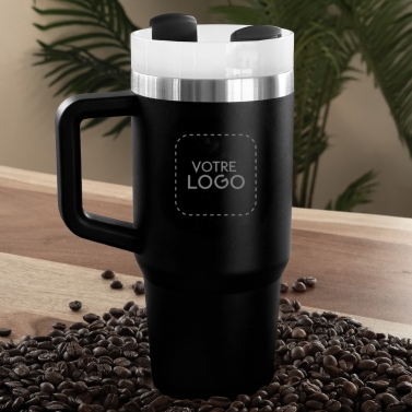 Tasse thermos avec poignée personnalisable avec votre logo