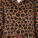 Couverture à capuche léopard personnalisée