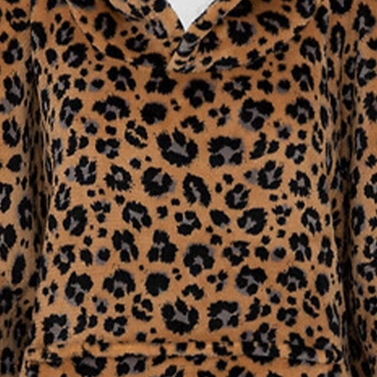 Couverture à capuche léopard personnalisée
