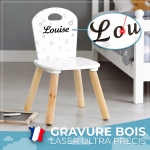 Chaise enfant étoile à personnaliser