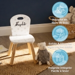 Chaise enfant étoile à personnaliser