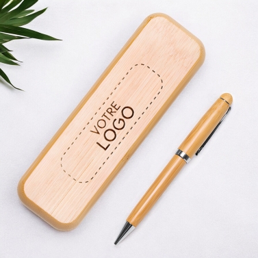 Stylo avec son coffret personnalisé avec votre logo