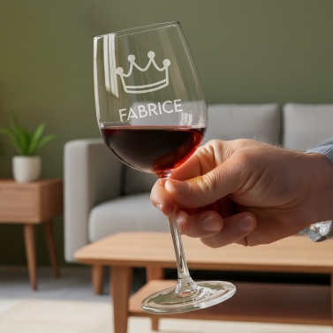 Verre à vin personnalisable "Fête des pères"