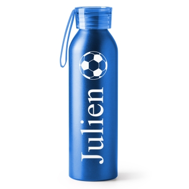 Gourde bleue personnalisable