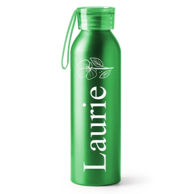 Gourde verte personnalisable avec un logo